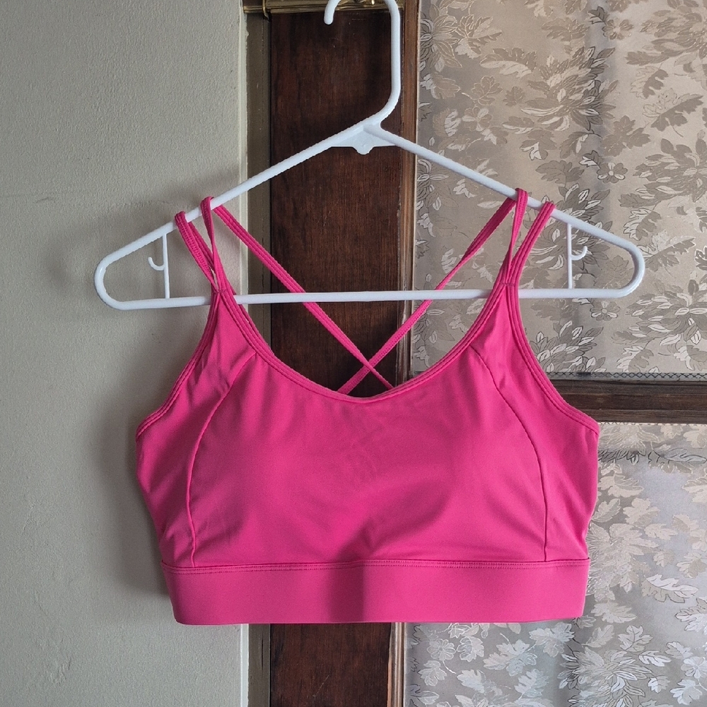 Ladies Hot Pink Sports Bras (2XL)
